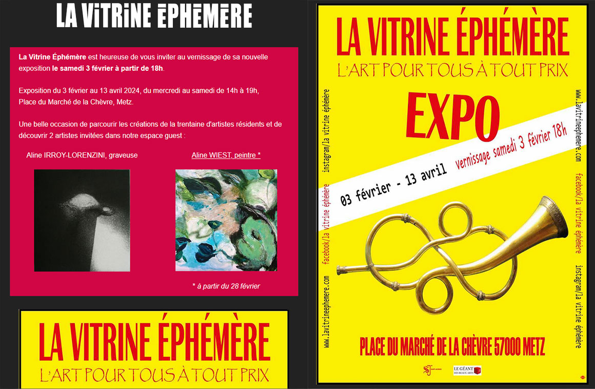 vitrine ephemere